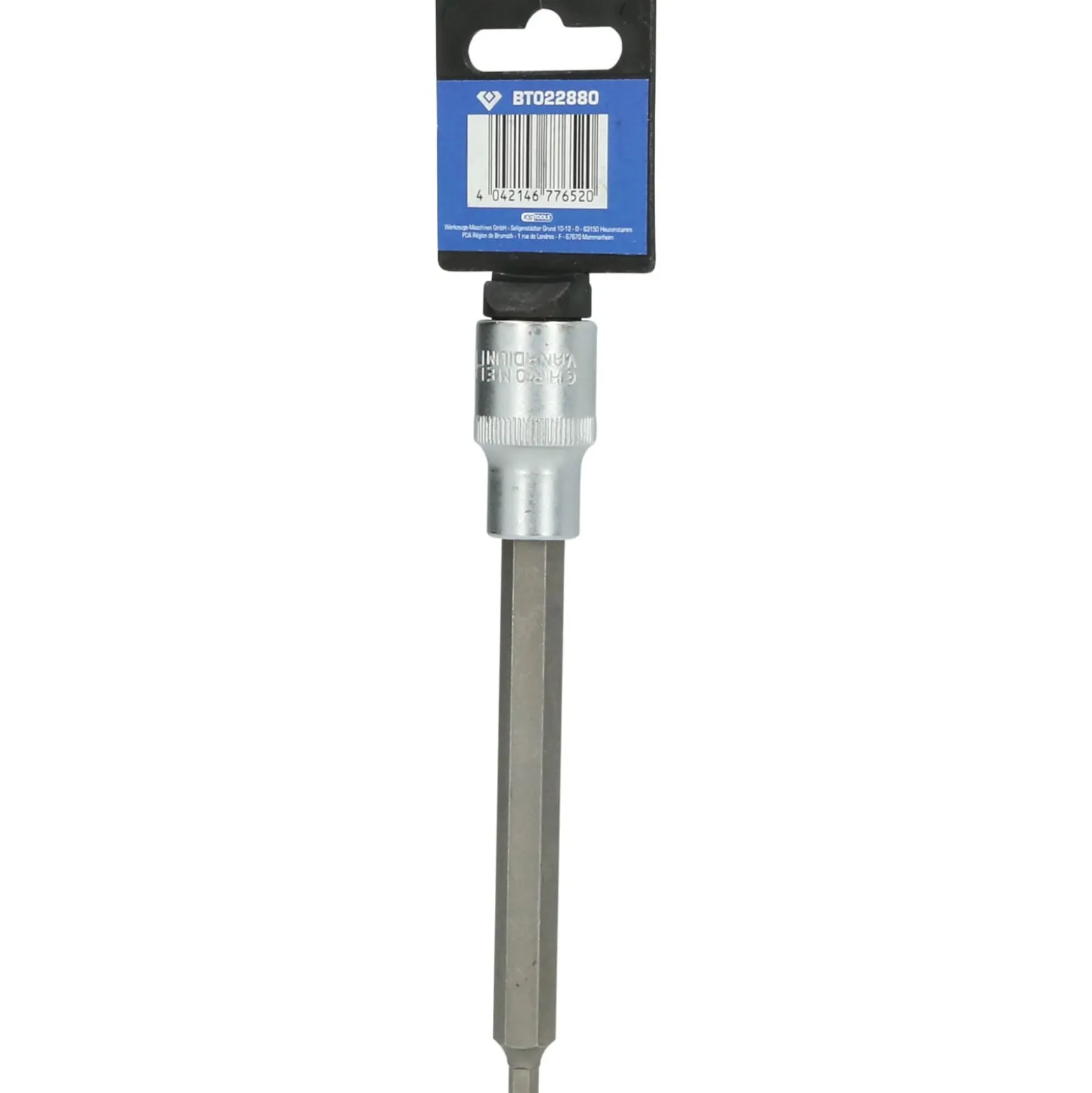 BRILLIANT TOOLS 1/2" Innensechskant Bit-Stecknuss 140 mm lang 5 mm - BT022880