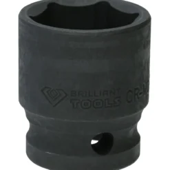 BRILLIANT TOOLS 1/2" Kraft-Stecknuss Sechskant 24 mm kurz - BT022648