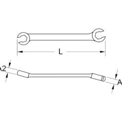 BRILLIANT TOOLS Leitungsschlüssel 12 x 13 mm - BT706018