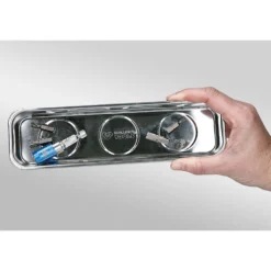 BRILLIANT TOOLS Magnetisches Tablett / Schale-Set aus Edelstahl 65 x 226 mm 2tlg. - BT691155