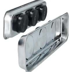 BRILLIANT TOOLS Magnetisches Tablett / Schale-Set aus Edelstahl 65 x 226 mm 2tlg. - BT691155