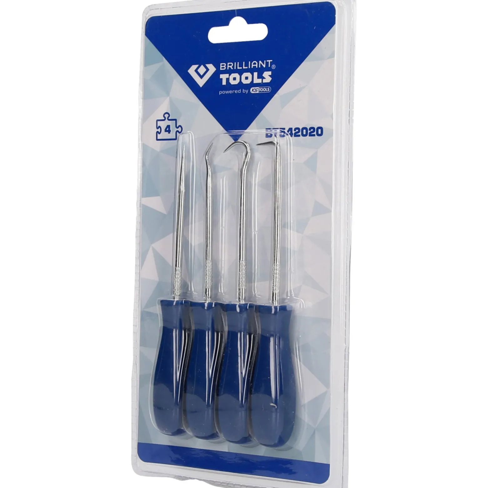 BRILLIANT TOOLS Nadel-Haken-Satz 4tlg. - BT542020