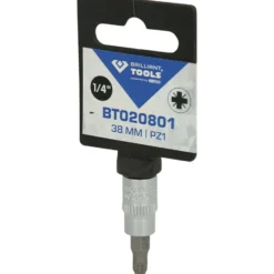 BRILLIANT TOOLS 1/4" PZ Kreuzschlitz Bit-Stecknuss PZ1 - BT020801