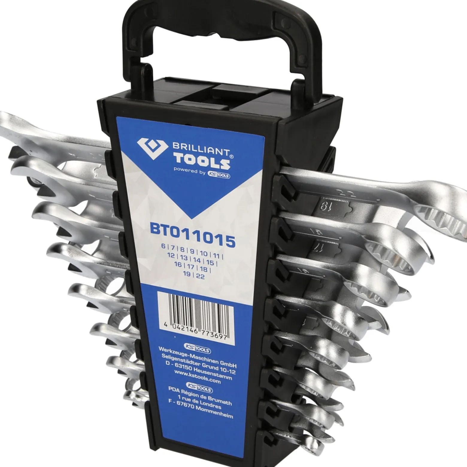 BRILLIANT TOOLS Ring-Maulschlüssel-Satz 15tlg. - BT011015
