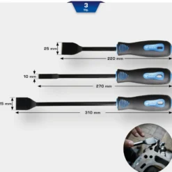 BRILLIANT TOOLS Schaber-Satz 3tlg. - BT542025