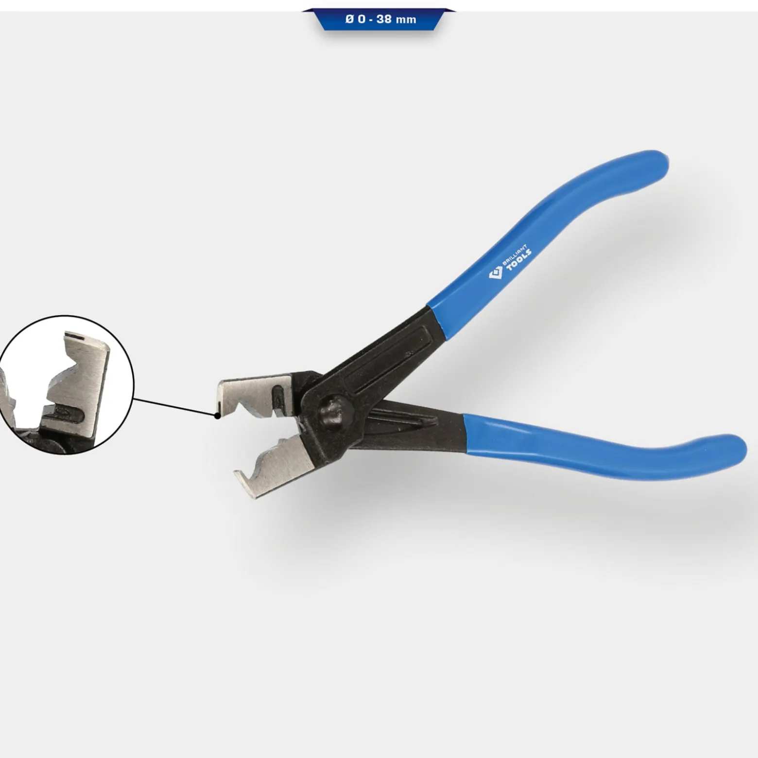 BRILLIANT TOOLS Schlauchschellenzange geschmiedet - BT526003
