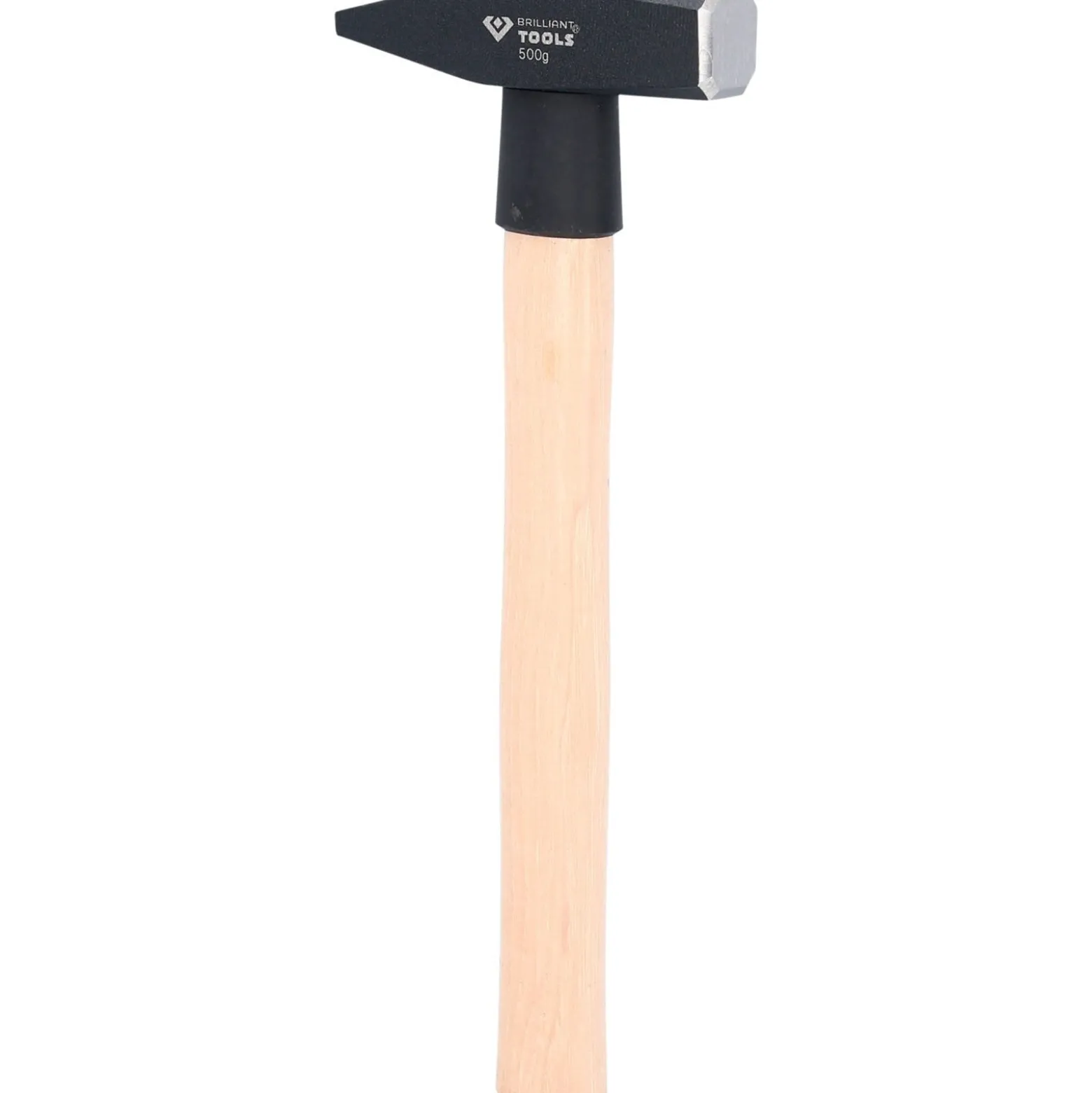 BRILLIANT TOOLS Schlosserhammer mit Hickory-Stiel 500 g - BT073050