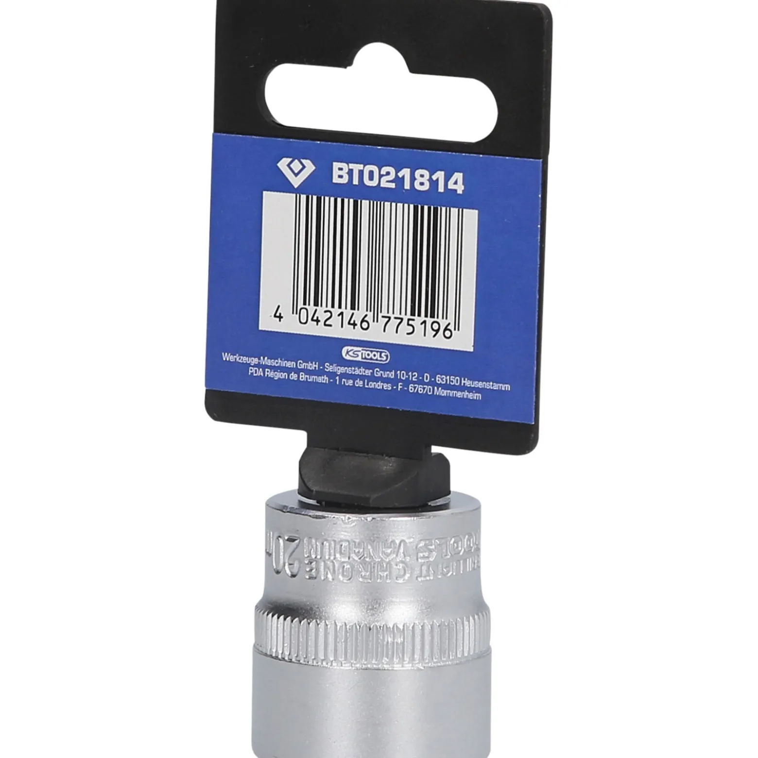 BRILLIANT TOOLS 3/8" Sechskant-Stecknuss 20 mm - BT021814