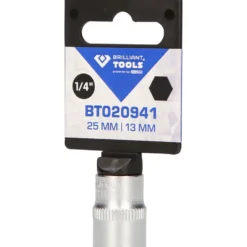 BRILLIANT TOOLS 1/4" Sechskant-Stecknuss 13 mm - BT020941