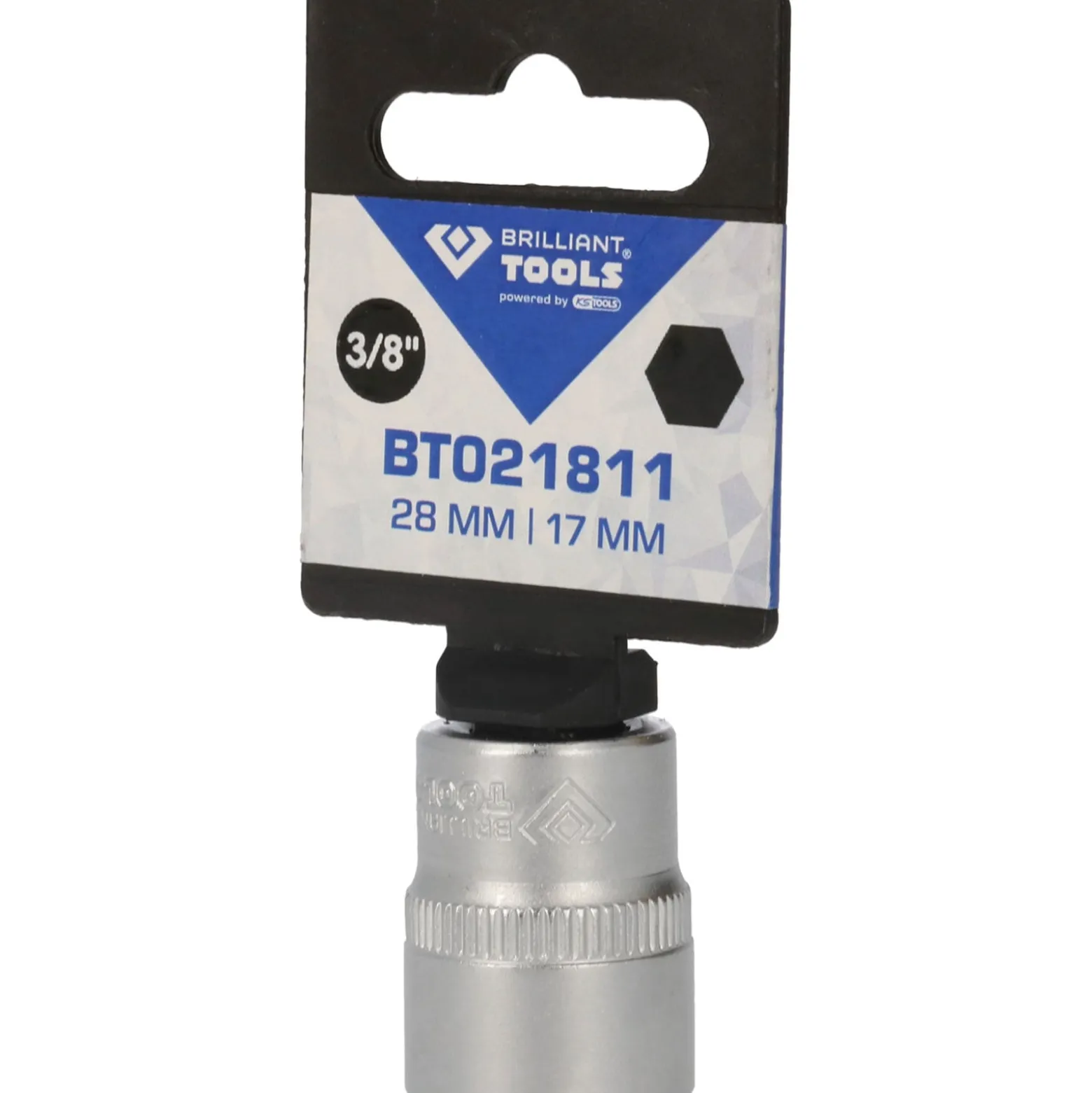 BRILLIANT TOOLS 3/8" Sechskant-Stecknuss 17 mm - BT021811
