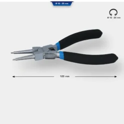 BRILLIANT TOOLS Seegeringzange für Innensicherungsringe gerade 125 mm - BT067007