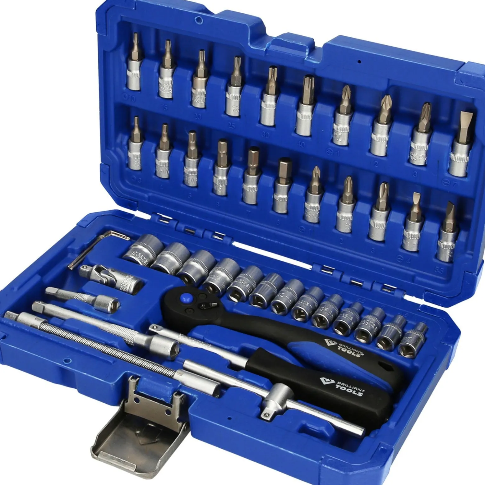 BRILLIANT TOOLS 1/4" Steckschlüssel-Satz 46tlg. - BT020046