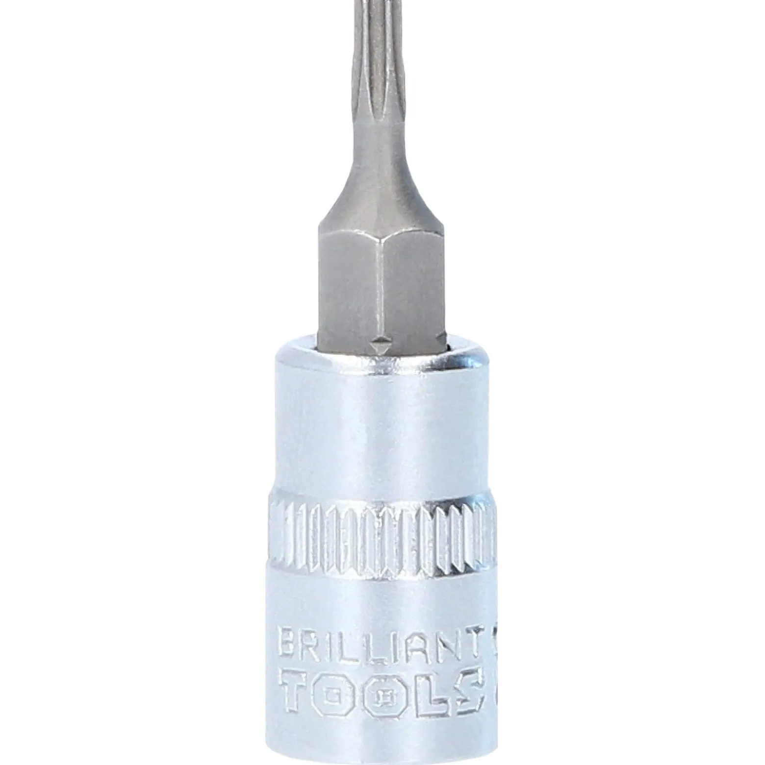 BRILLIANT TOOLS 1/4" Torx-Bit-Stecknuss mit Stirnlochbohrung TB9 - BT020980