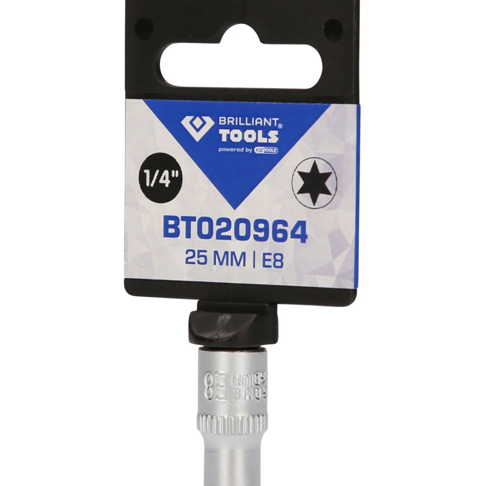 BRILLIANT TOOLS 1/4" Torx-E-Stecknuss E8 - BT020964
