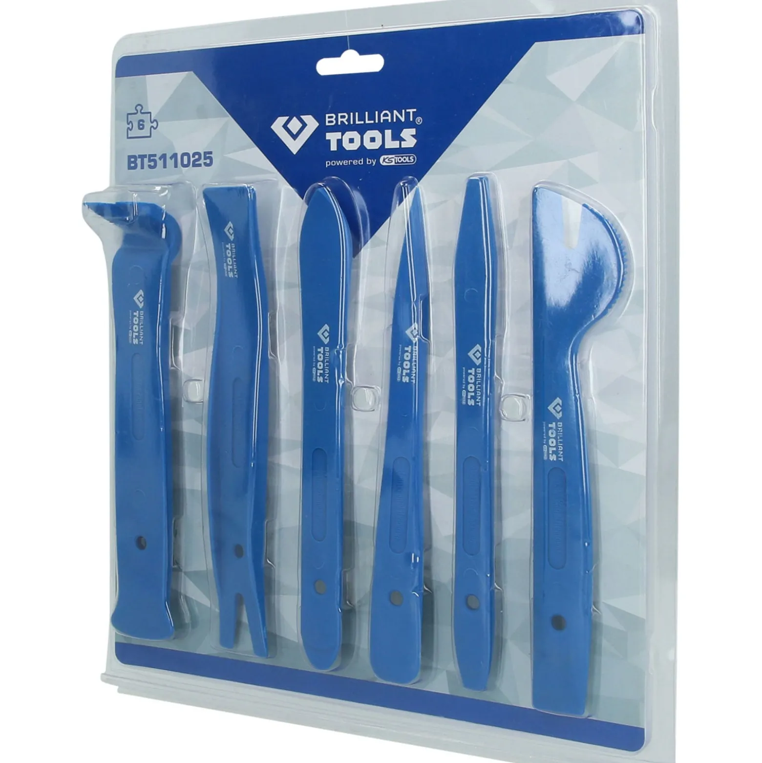 BRILLIANT TOOLS Zierleistenkeile-Satz 6tlg. - BT511025