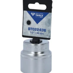 BRILLIANT TOOLS 1/2" Zwölfkant-Stecknuss 36 mm - BT022436