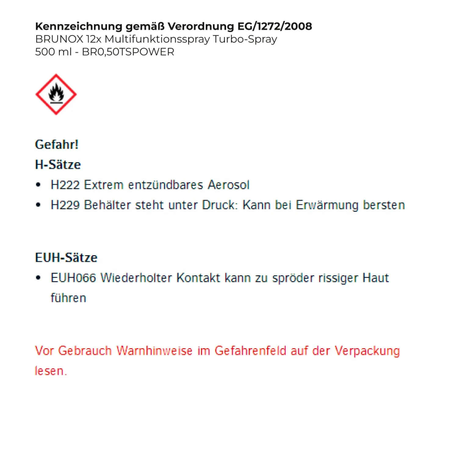 BRUNOX Multifunktionsspray Turbo-Spray 500 ml - BR0,50TSPOWER