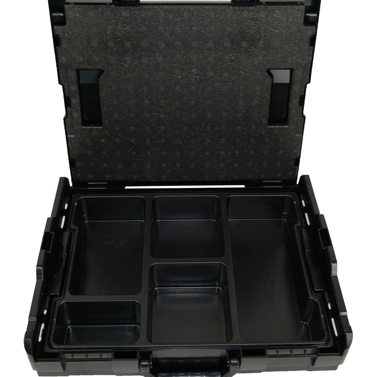 BS Systems L-Boxx 102 schwarz inkl. Kleinteileeinsatz 5 Fächer