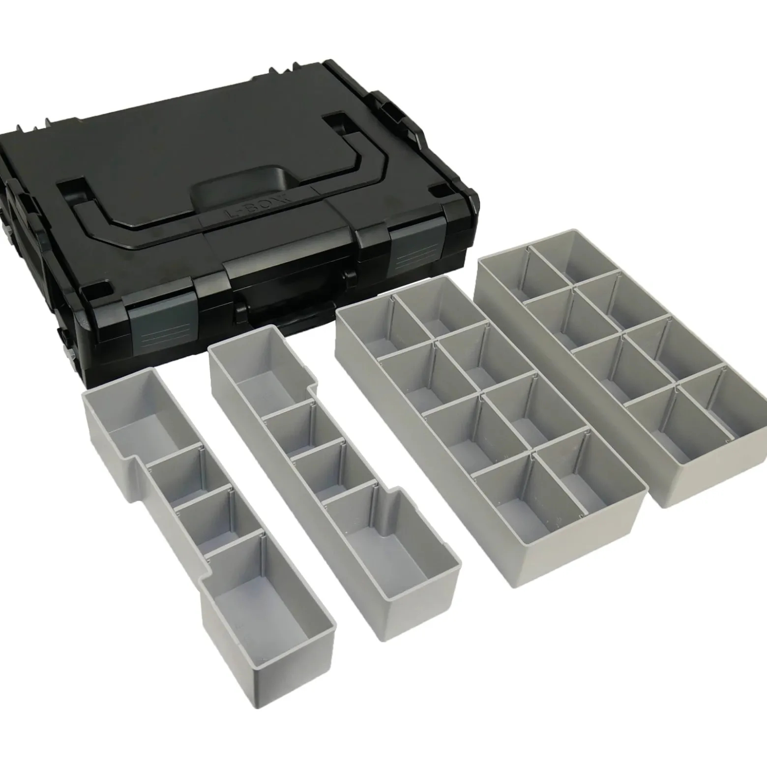 BS Systems L-Boxx 102 schwarz inkl. Inset-Box-Set 4tlg.