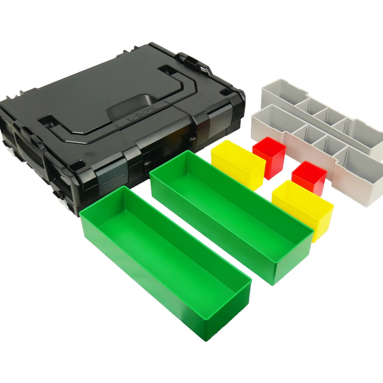 BS Systems L-Boxx 102 schwarz inkl. Inset-Box-Set 8tlg.