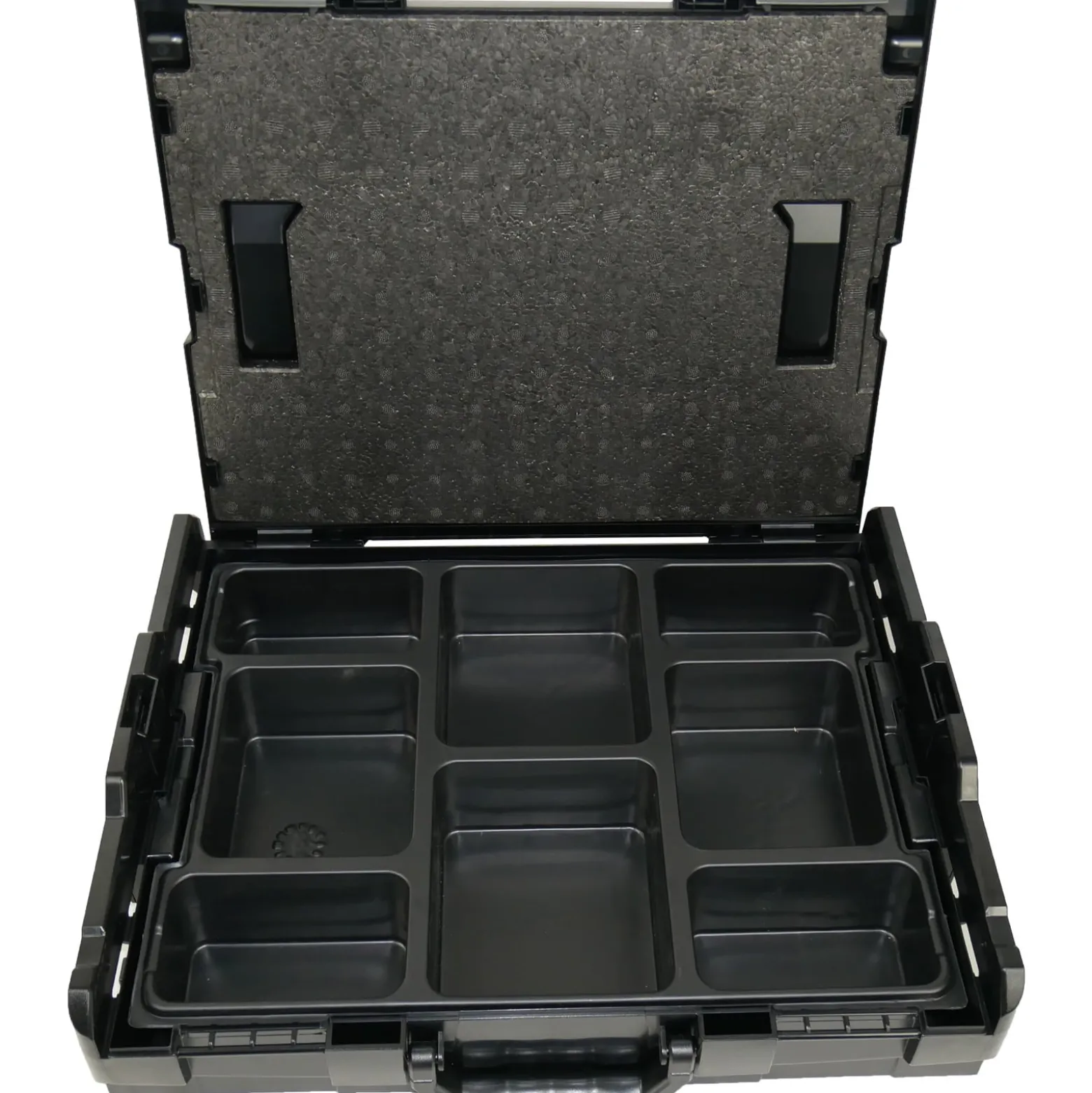 BS Systems L-Boxx 102 schwarz inkl. Kleinteileeinsatz 8 Fächer