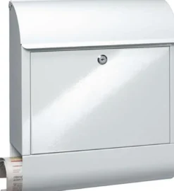 BURG-WÄCHTER Briefkasten Scandic 825 W H.460mm B.380mm T.125mm weiß STA DIN C4 - SCANDIC 825 W