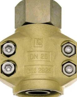 Dampfschlaucharmatur STA verz.u.gelb passiviert Schl.-Gr.13mm IG 1/2 Zoll TEGUMA