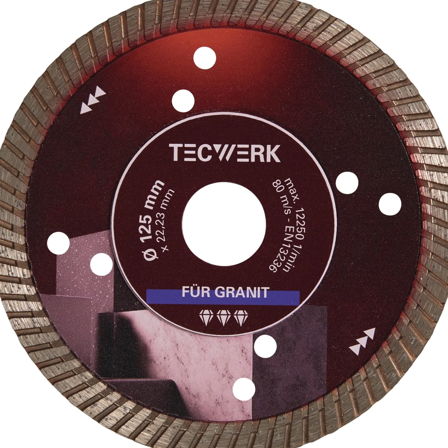 Diamanttrennscheibe GRANITPRO D.230mm Bohr.22,23mm Seg.-H.10mm