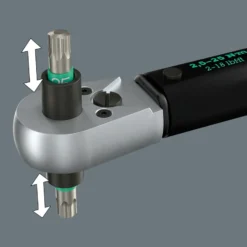 Drehmomentschlüssel Click-Torque Lock A 6 R/L 1/4 Zoll 2,5-25 Nm WERA
