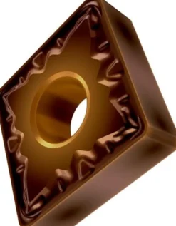 Drehwendeschneidplatte ISO CNMG 120404E-FM:TT310 D.5,16mm PVD beschichtet Gold