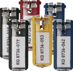 DURABLE Schlüsselanhänger Key Clip farbig sortiert Ku. - 1957-00