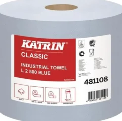 ELOS Putztuchrolle Katrin Classic L 2 L190xB220mm ca.mm blau 2-lagig 2 RL/KT - 481108