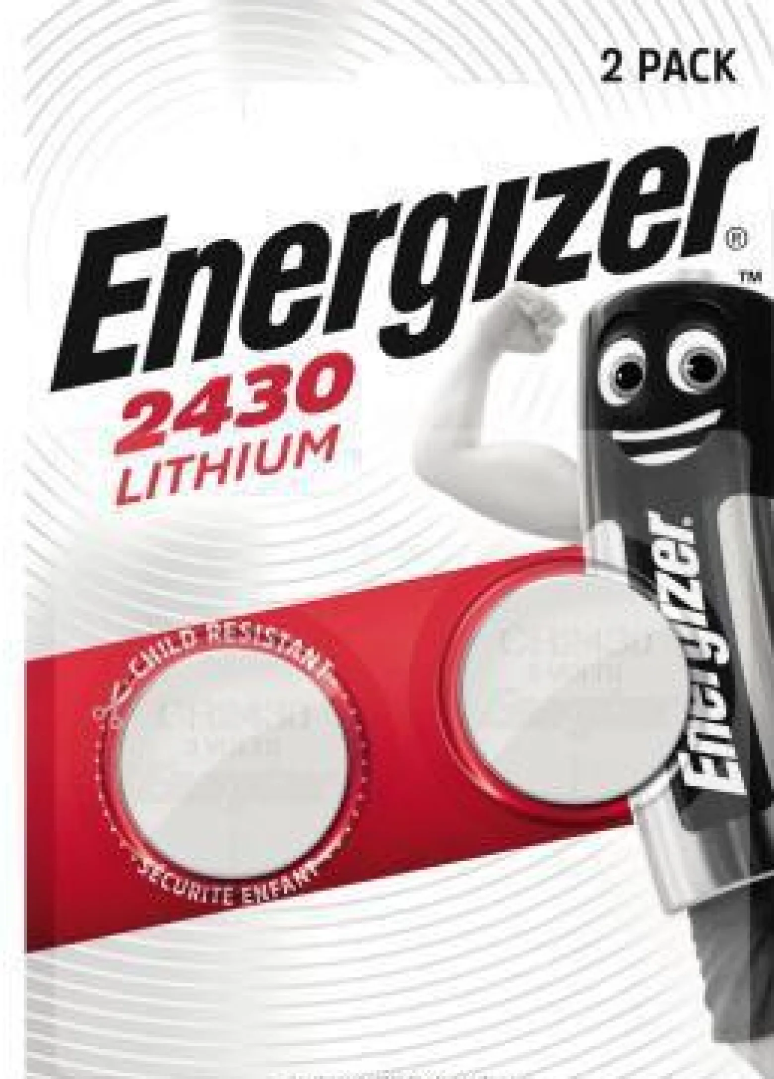 Energizer Spezialzelle Lithium CR 2430 E300830300 2 St./Pack.