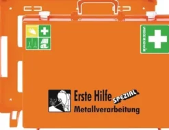 Erste Hilfe Koffer Beruf SPEZIAL Metallverarbeitung B400xH300xT150ca.mm orange