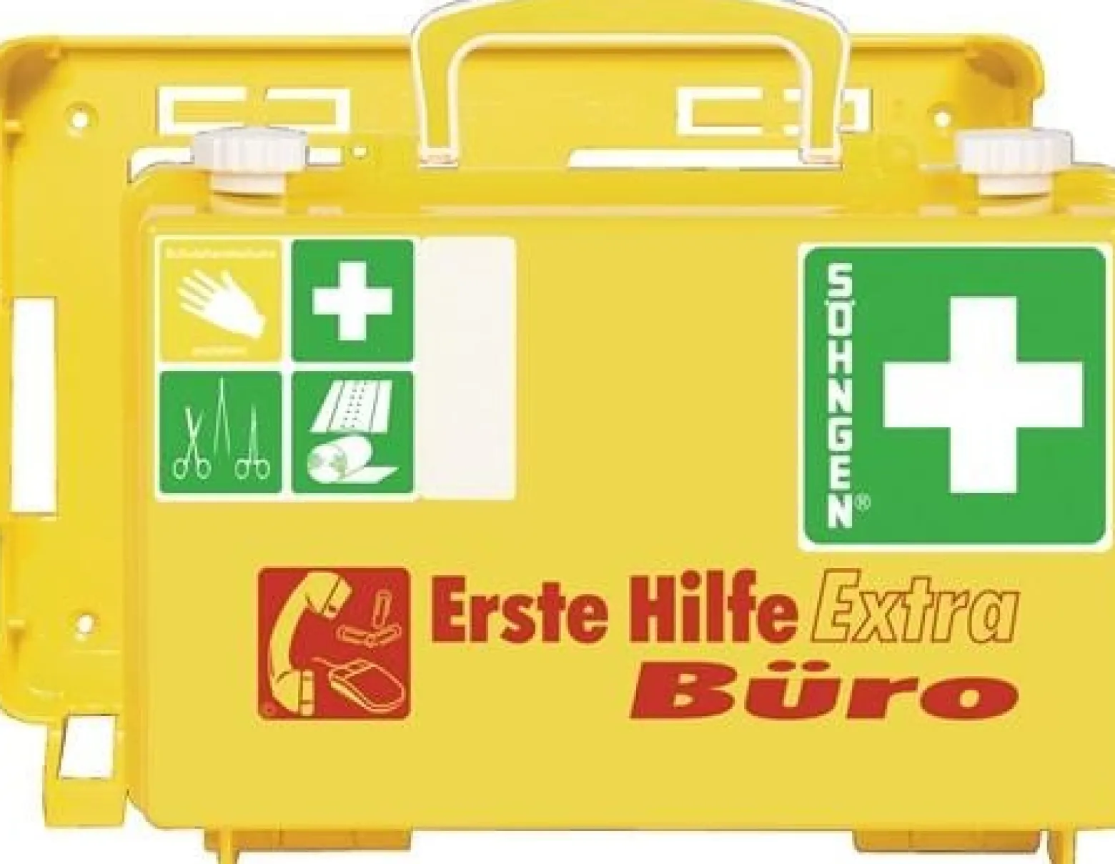 Erste Hilfe Koffer Extra Büro B260xH170xT110ca.mm leuchtgelb SÖHNGEN