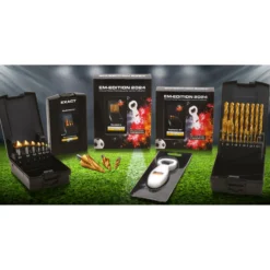 EXACT Spiralbohrer-Set "EURO2024"Ø1,0-10,0mm, HSS-TiN, 19-tlg., DIN338, inkl. Sound-Flaschenöffner