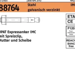 Expressanker R 88764 IMC 16/50/170 Stahl galv.verz. 20 Stück UPAT