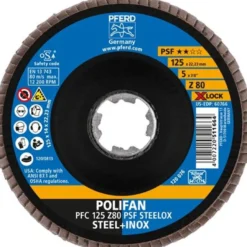Fächerscheibe X-LOCK PSF Z STEELOX D.125mm K.80 kon.INOX ZK Z PFERD