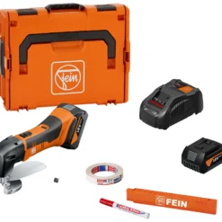Fein Akku-Blechschere bis 1,6 mm ABLS 18 1.6 E AS / 2x 5,0 Ah Akku + Ladegerät in L-Boxx - 71300664000