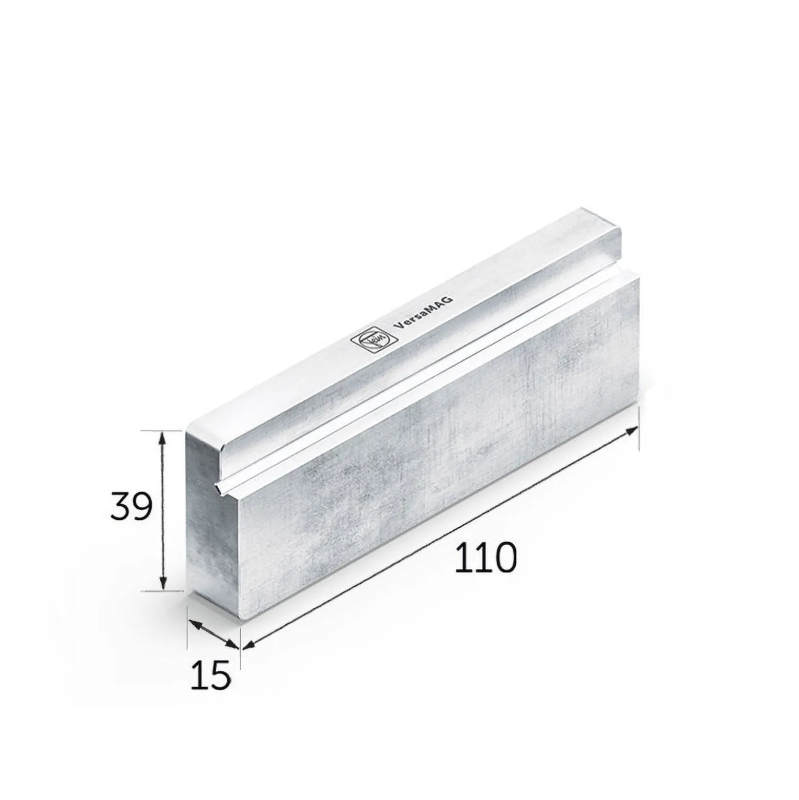 Fein Schutzbackenpaar (B) Blank 110 mm Aluminium (FEIN VersaMAG)- 30240476010