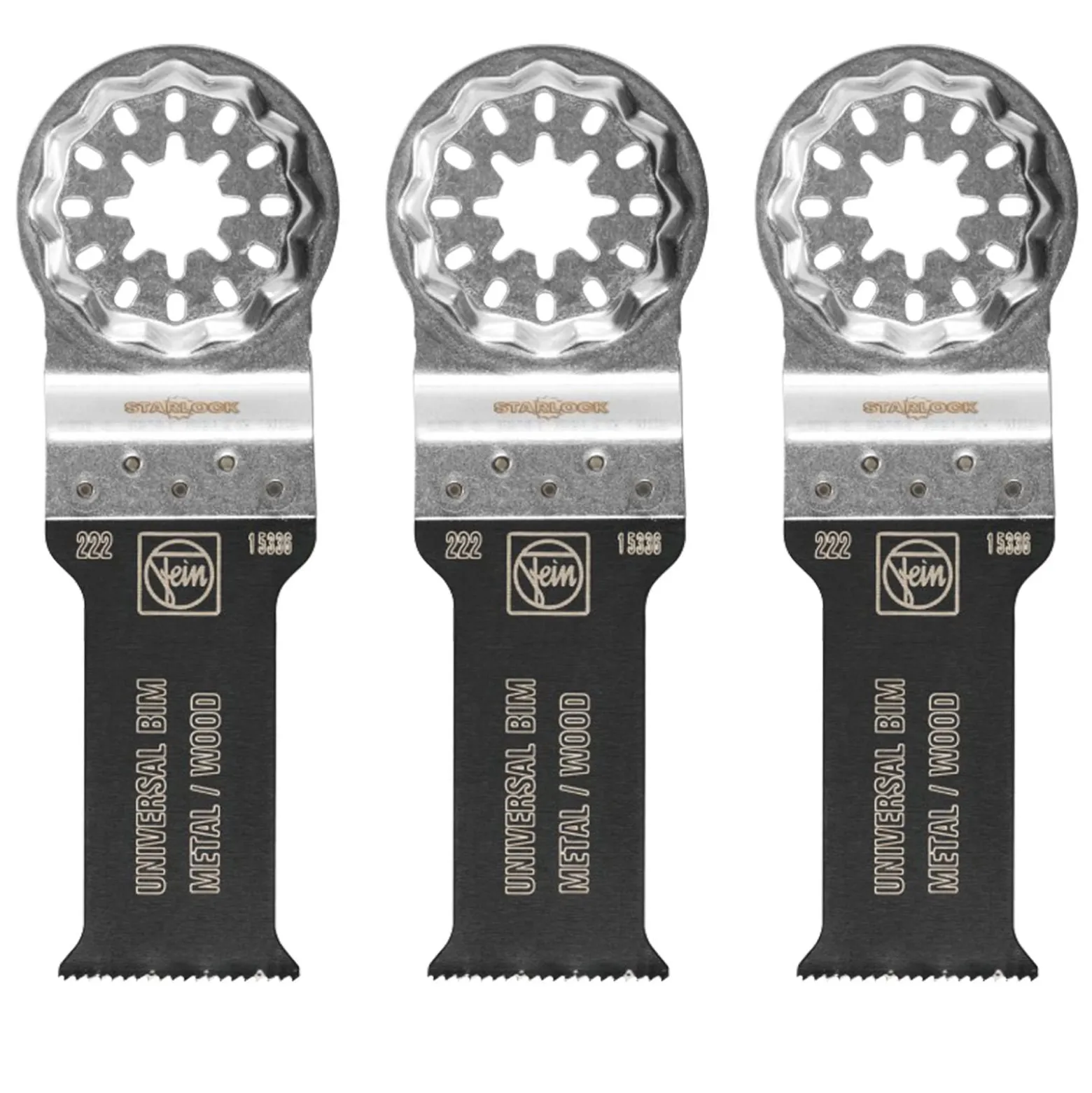 Fein 3x E-Cut Universal Sägeblatt Starlock 28 mm - 63502222220