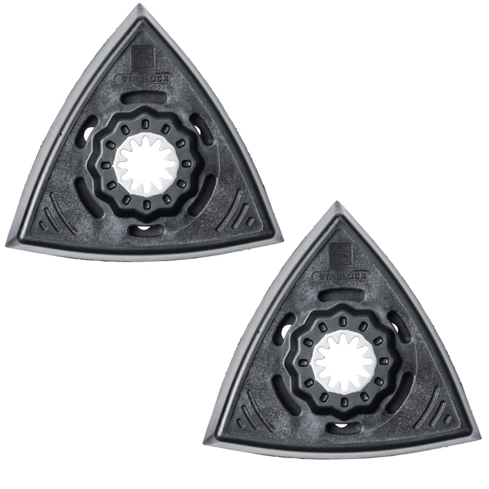 Fein 2x Schleifplatte gelocht Dreiecksform - 63806136220