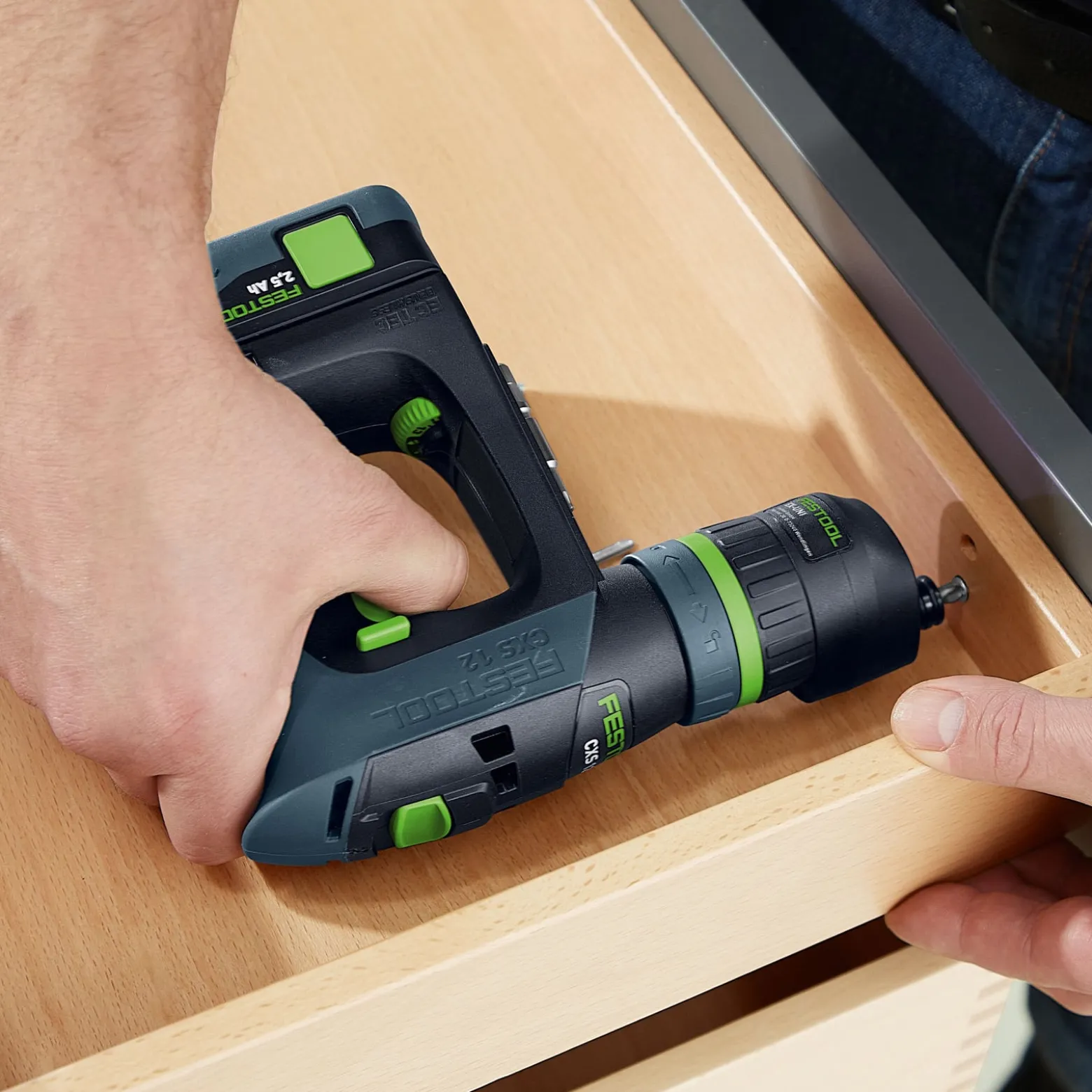 Festool Akku-Bohrschrauber CXS 12 2,5-Set / 2x 2,5 Ah Akku + Ladegerät im Systainer - 576865