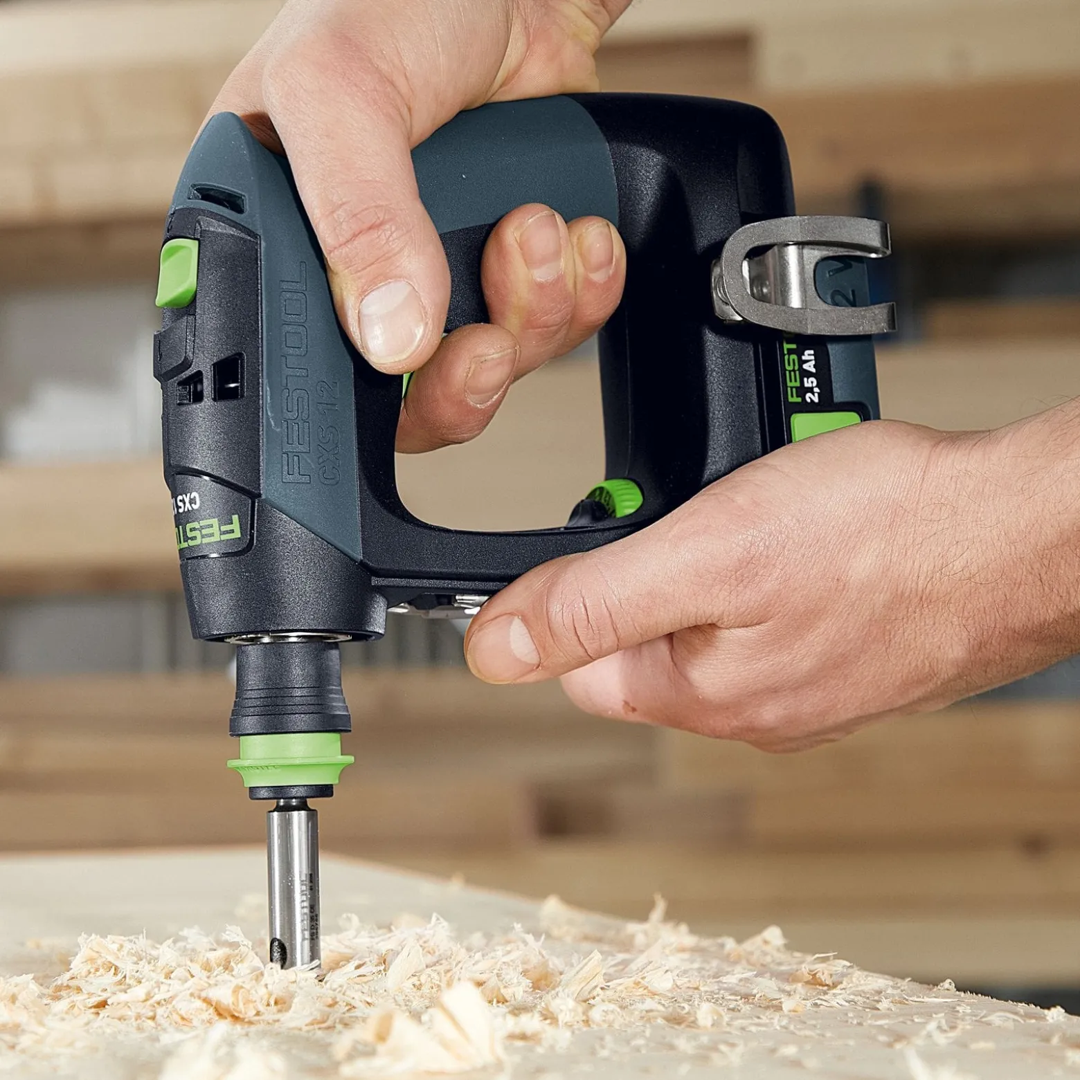 Festool Akku-Bohrschrauber CXS 12 2,5-Set / 2x 2,5 Ah Akku + Ladegerät im Systainer - 576865