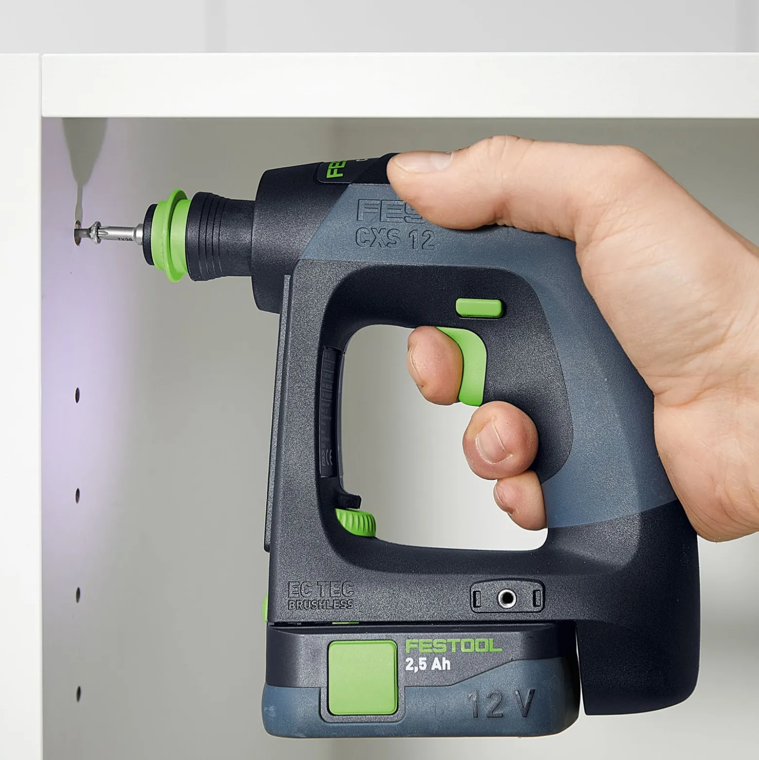 Festool Akku-Bohrschrauber CXS 12 2,5-Plus / 2x 2,5 Ah Akku + Ladegerät im Systainer - 576864