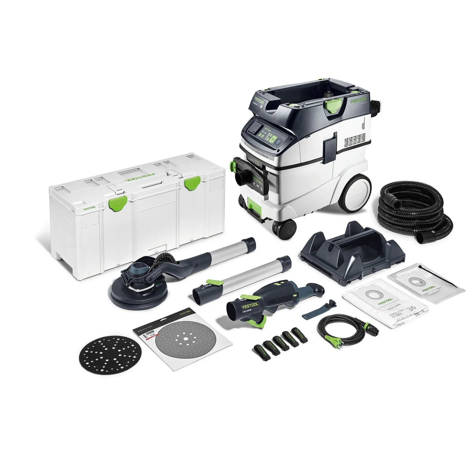 Festool Langhalsschleifer- und Sauger-Set PLANEX LHS 2 225 EQI/CTL 36-Set - 578424