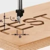Festool Schriftenfräser HS Schaft 8 mm HS S8 D11/60° - 491002
