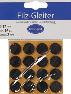 Filzgleiter 17mm Filz braun selbstkl. - 521703