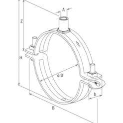 Fischer Massivrohrschelle FRSMN 95-102 M10/M12 (25 Stk.) - 570165