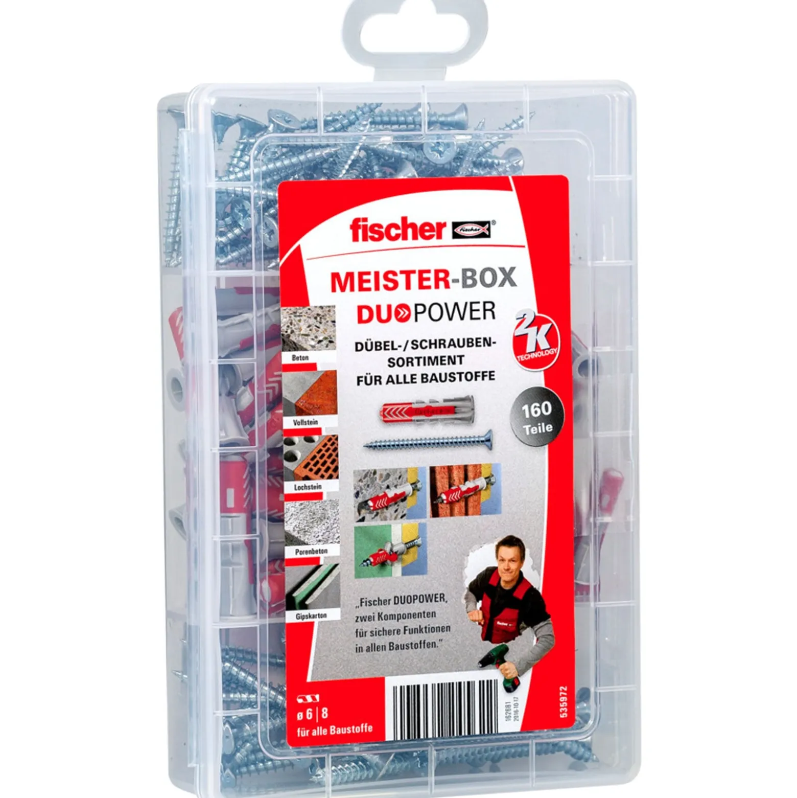 Fischer Meister-Box DuoPower + Schraube (160 Teile) - 535972